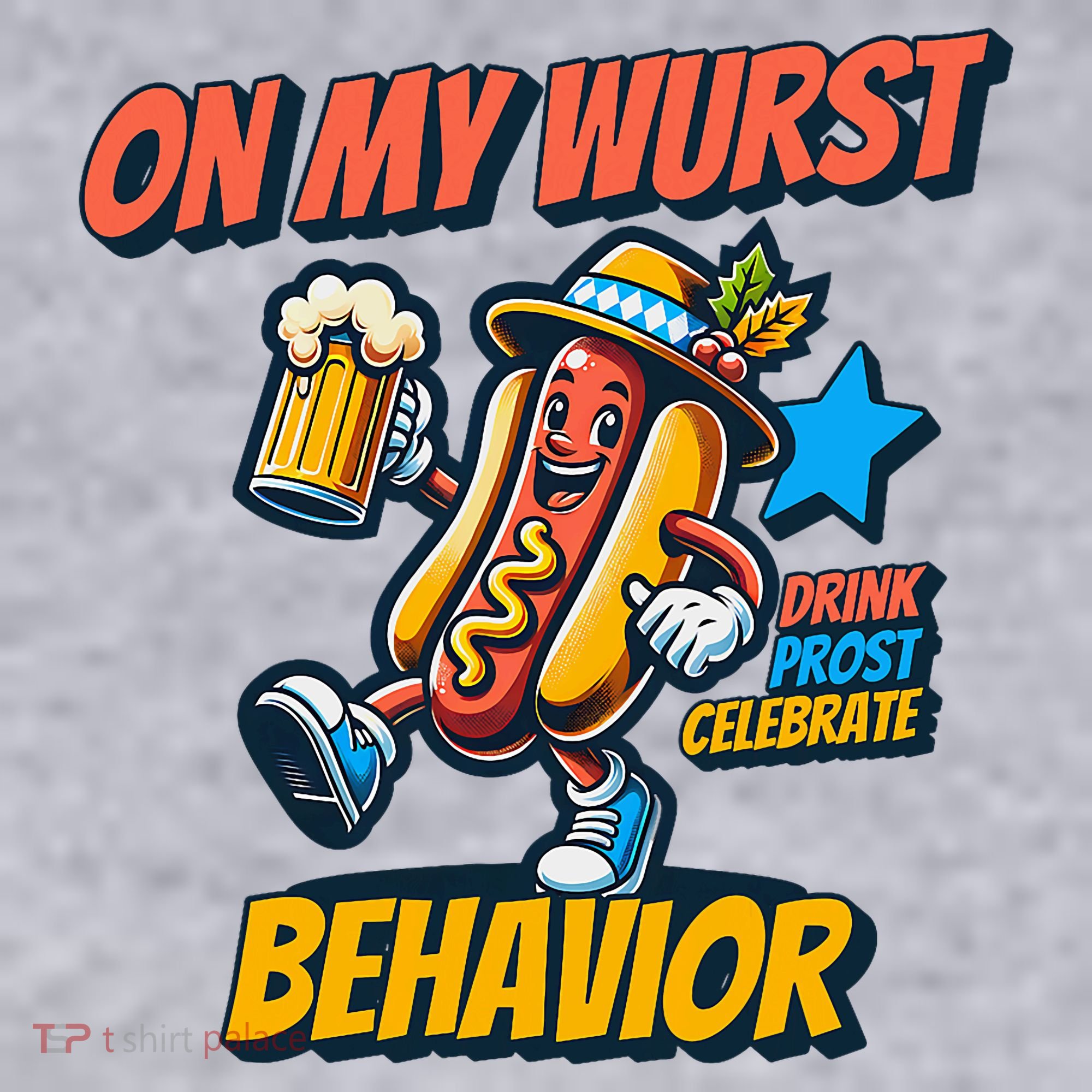 Oktoberfest On My Wurst Behavior German Drinking Party Women's Sweatshirt
