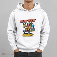 Oktoberfest On My Wurst Behavior German Drinking Party Hoodie thumb 0