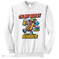 Oktoberfest On My Wurst Behavior German Drinking Party Sweatshirt thumb 0