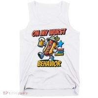 Oktoberfest On My Wurst Behavior German Drinking Party Tank Top thumb 0