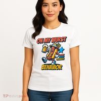 Oktoberfest On My Wurst Behavior German Drinking Party Women's T-Shirt thumb 4