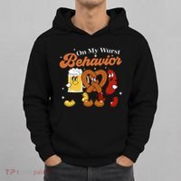 Oktoberfest On My Wurst Behavior Funny German Beer Bratwurst Hoodie thumb 0