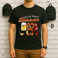 Oktoberfest On My Wurst Behavior Funny German Beer Bratwurst T-Shirt thumb 6