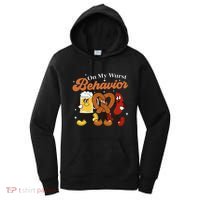 Oktoberfest On My Wurst Behavior Funny German Beer Bratwurst Women's Hoodie thumb 0