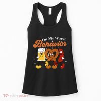 Oktoberfest On My Wurst Behavior Funny German Beer Bratwurst Women's Tank Top thumb 0