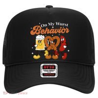 Oktoberfest On My Wurst Behavior Funny German Beer Bratwurst Hat thumb 0