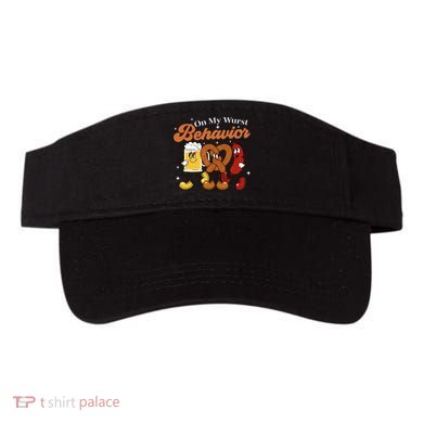 Oktoberfest On My Wurst Behavior Funny German Beer Bratwurst Visor