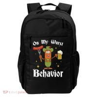 Oktoberfest On My Wurst Behavior Backpack thumb 0