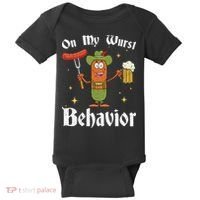 Oktoberfest On My Wurst Behavior Baby Bodysuit thumb 0