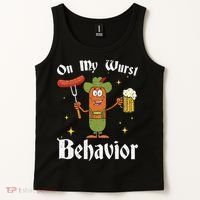 Oktoberfest On My Wurst Behavior Tank Top thumb 2