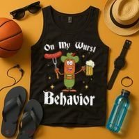 Oktoberfest On My Wurst Behavior Tank Top thumb 4