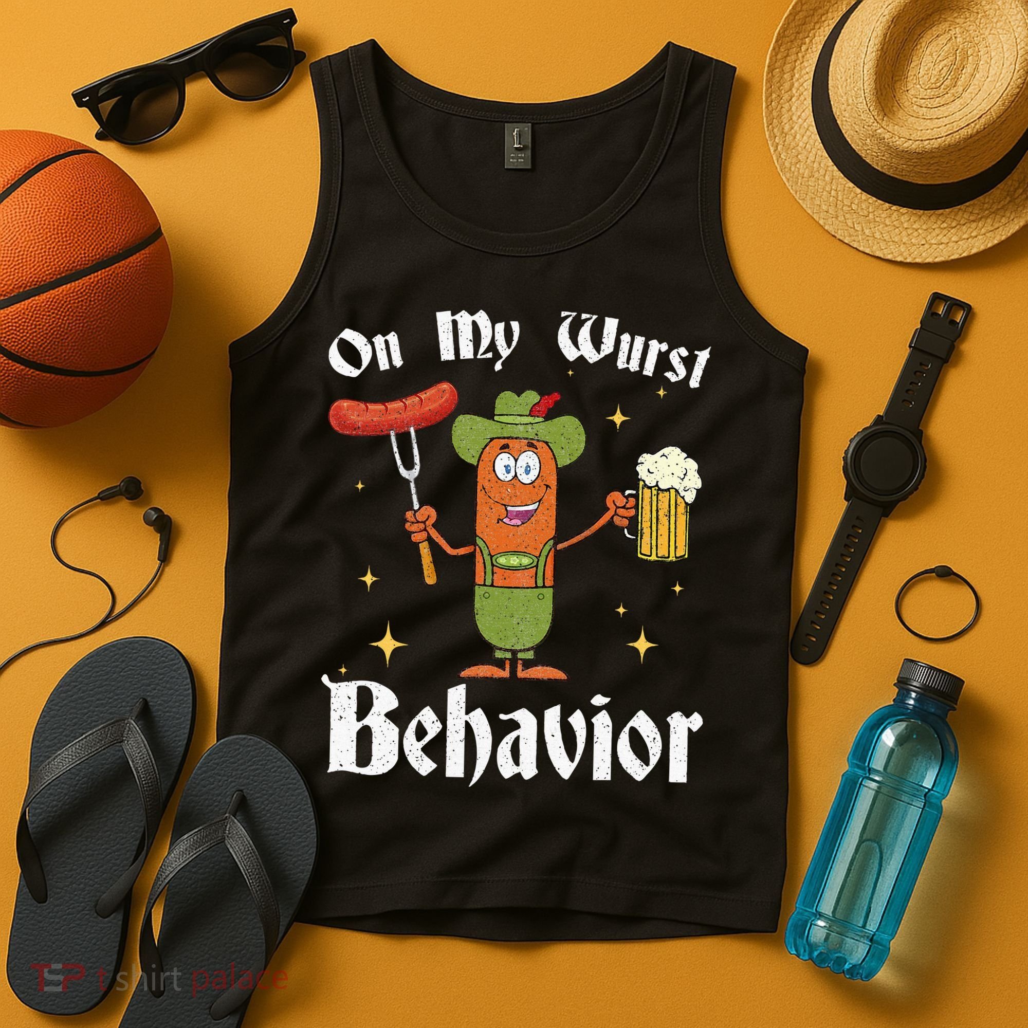Oktoberfest On My Wurst Behavior Tank Top