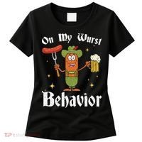 Oktoberfest On My Wurst Behavior Women's T-Shirt thumb 0