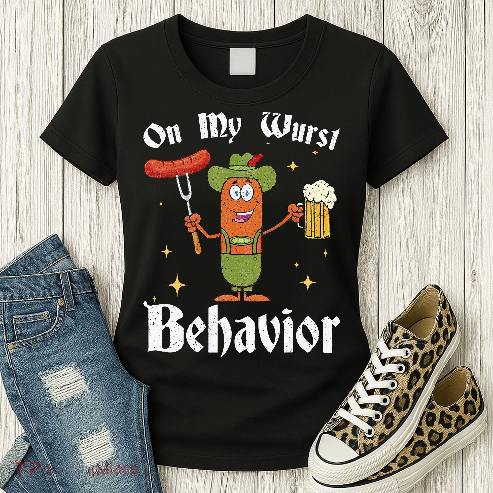 Oktoberfest On My Wurst Behavior Women's T-Shirt