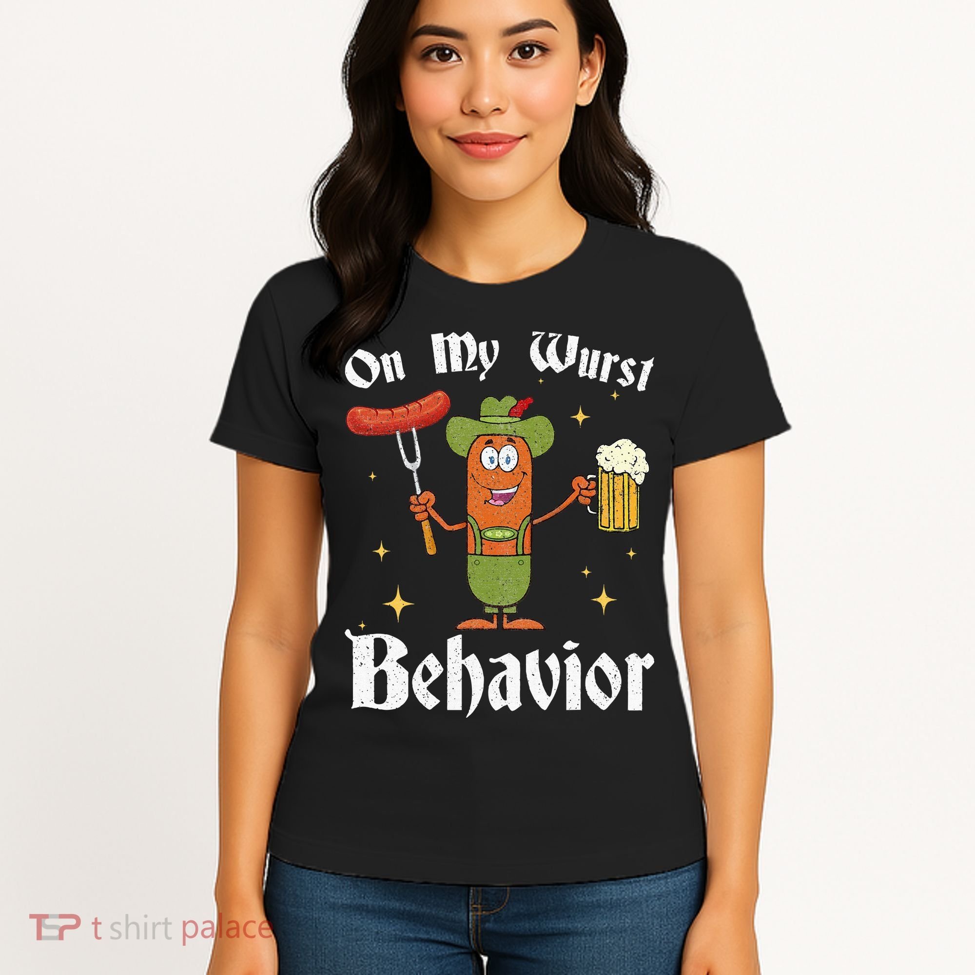 Oktoberfest On My Wurst Behavior Women's T-Shirt