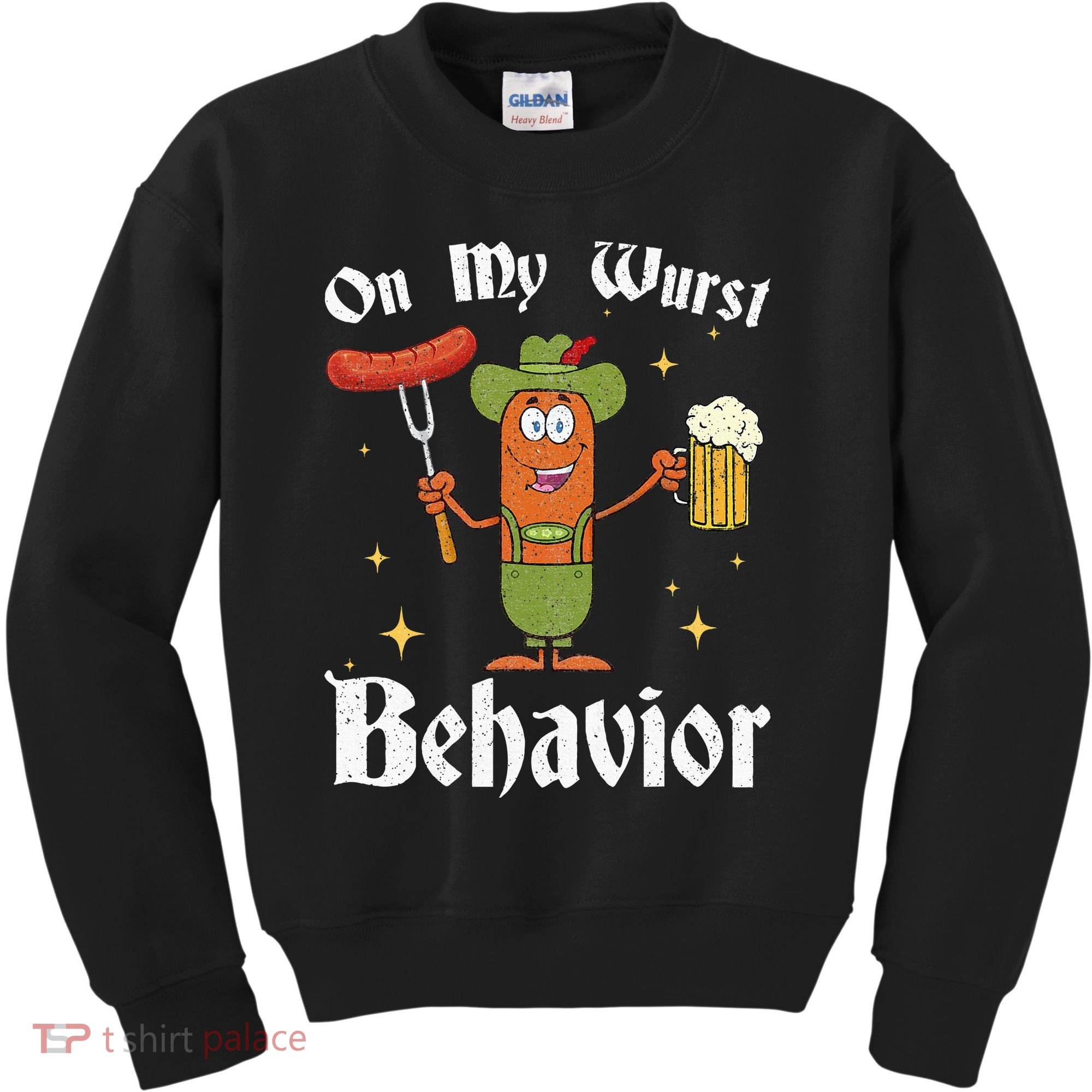 Oktoberfest On My Wurst Behavior Kids Sweatshirt