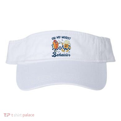 Oktoberfest On My Wurst Behavior Funny German Beer Bratwurst Visor