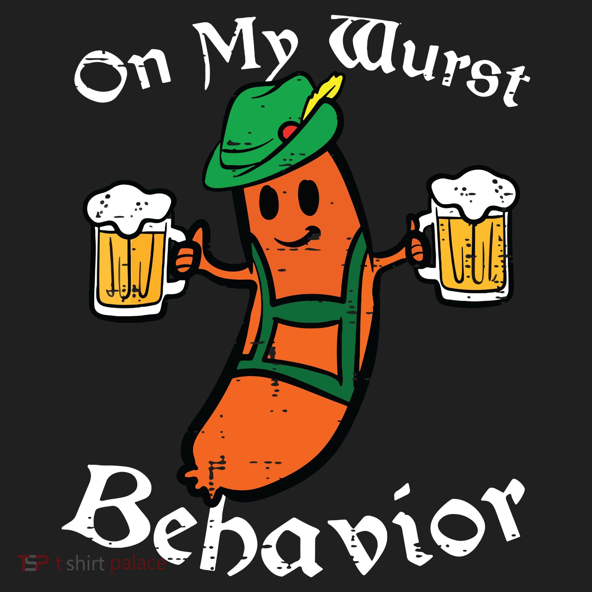 Oktoberfest On My Wurst Behavior Funny German Hat
