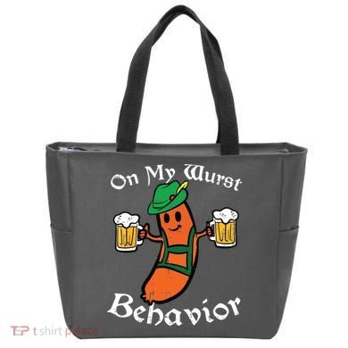 Oktoberfest On My Wurst Behavior Funny German Bag