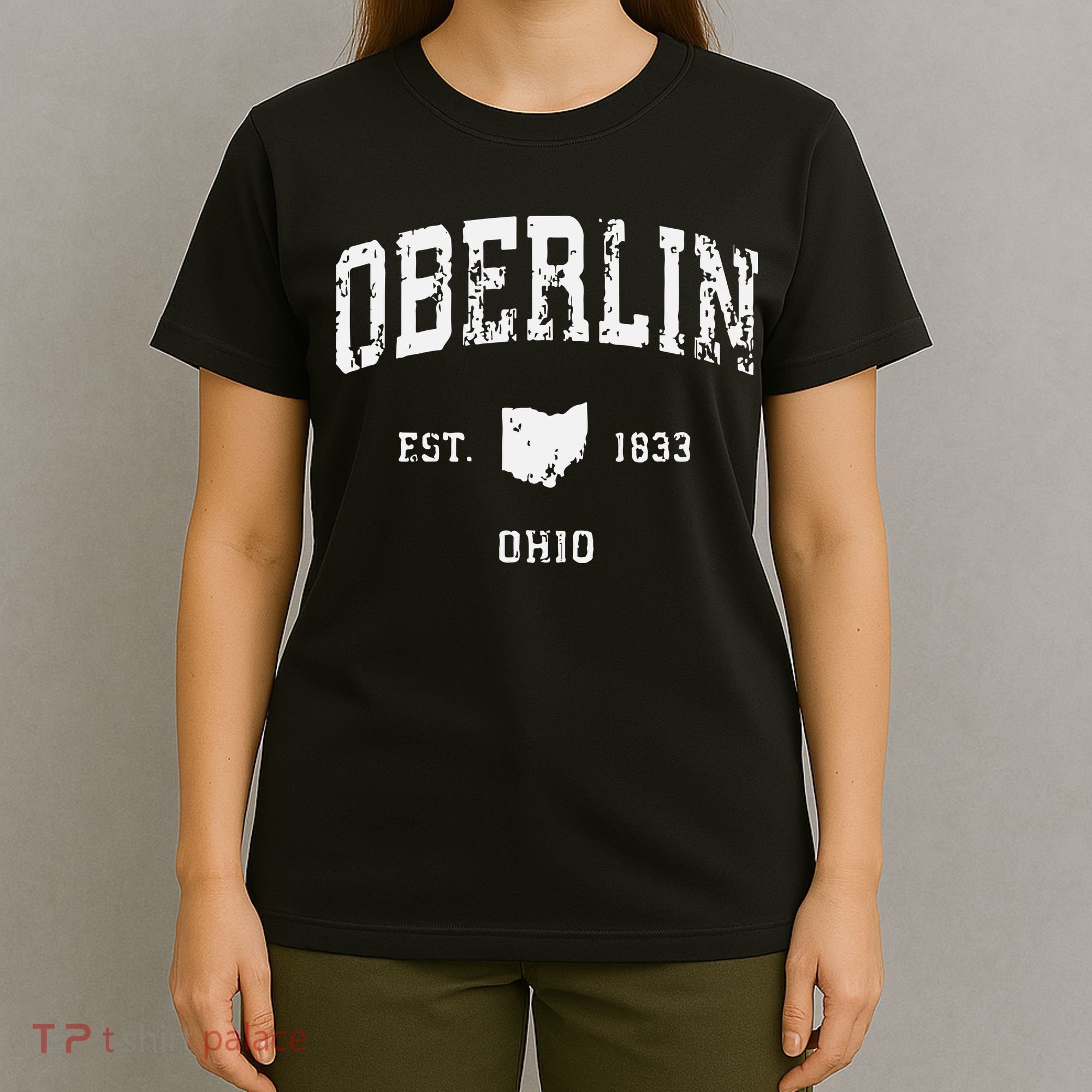 Oberlin Ohio Oh Vintage Athletic Sports T-Shirt