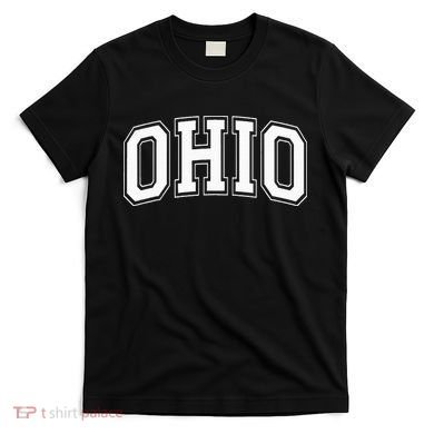 Ohio Oh Ohioan White Text T-Shirt