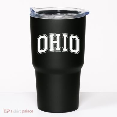 Ohio Oh Ohioan White Text Tumbler