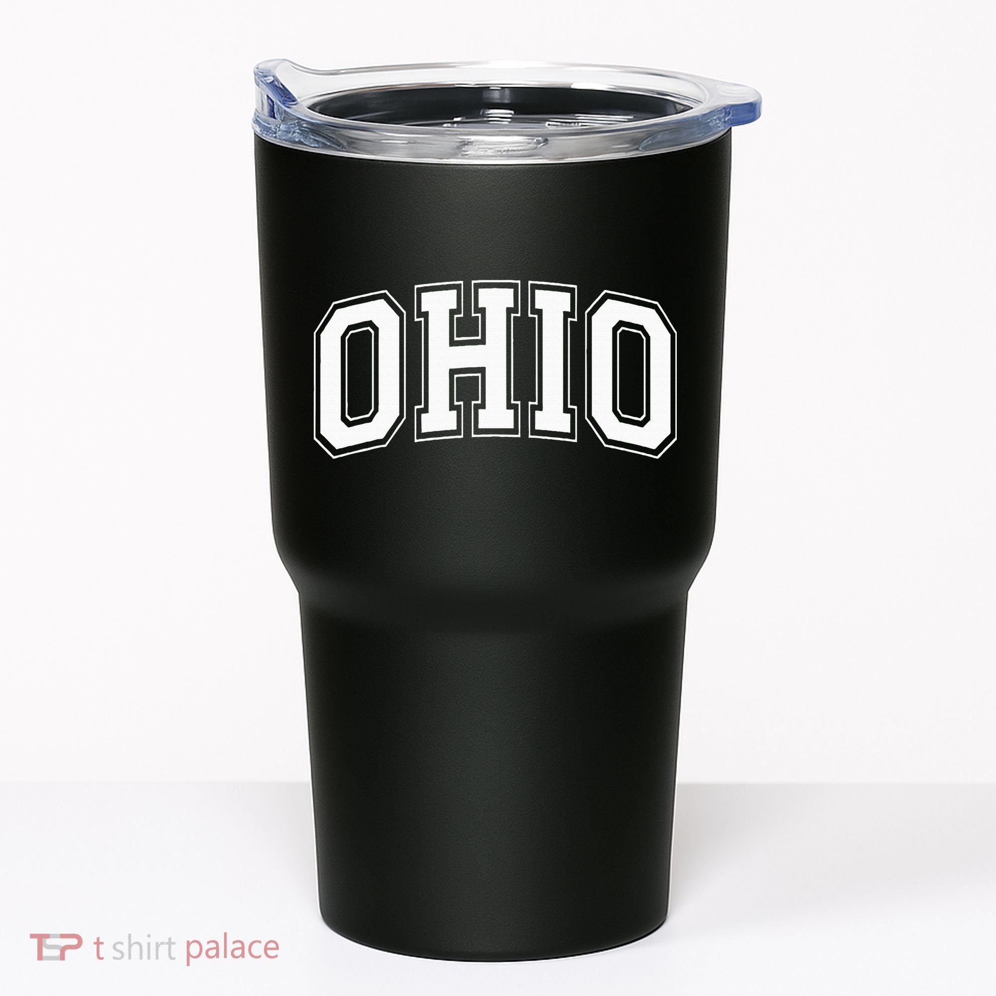 Ohio Oh Ohioan White Text Tumbler