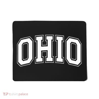 Ohio Oh Ohioan White Text Mousepad
