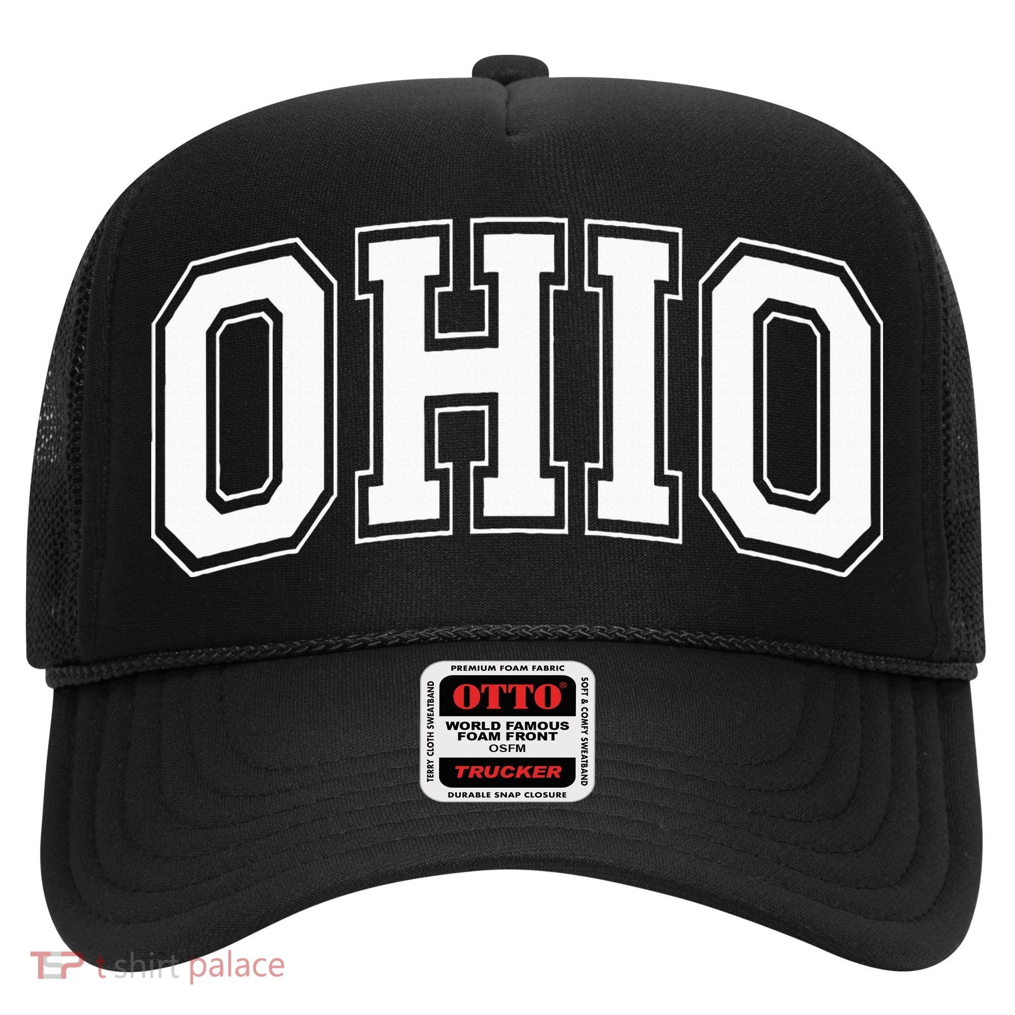 Ohio Oh Ohioan White Text Hat