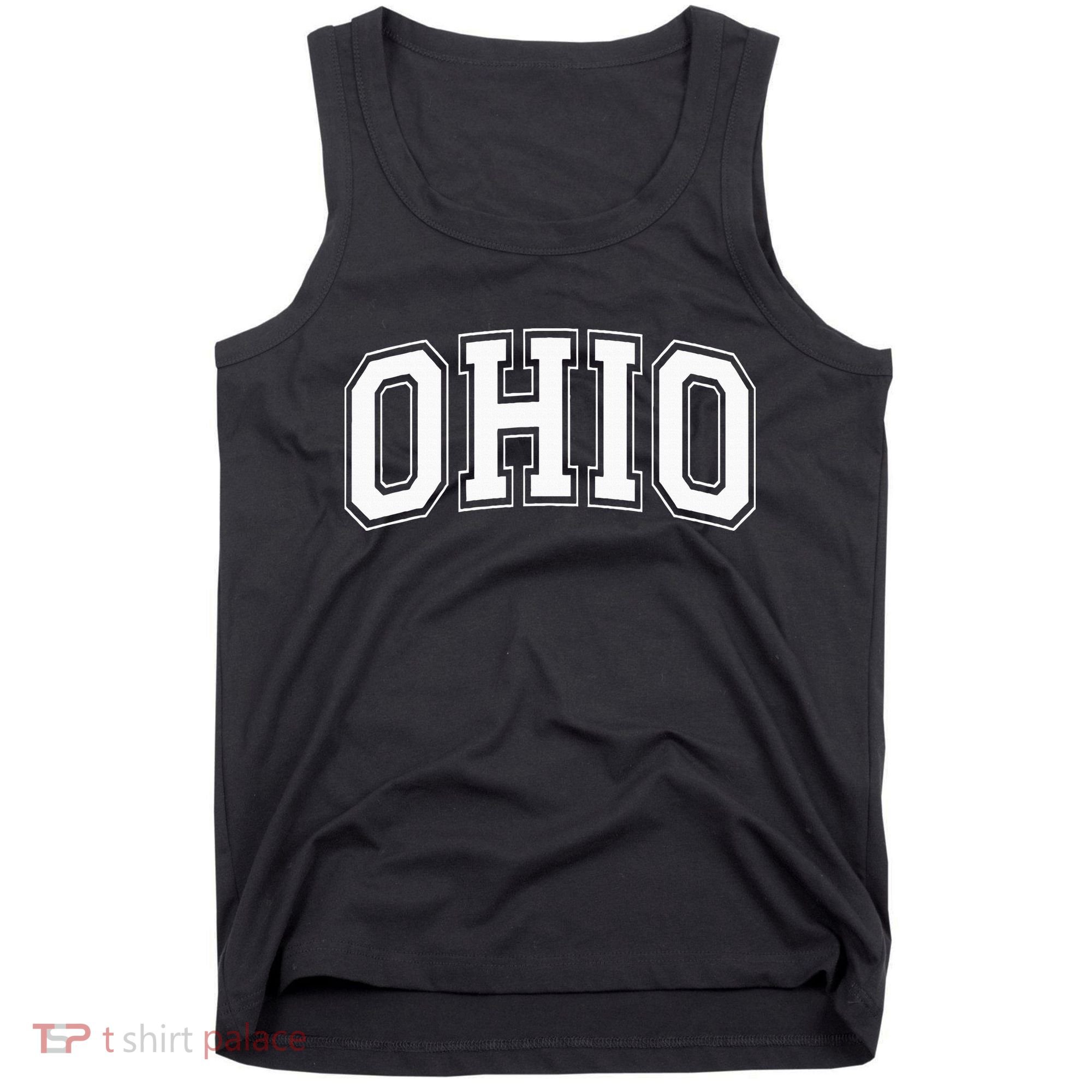 Ohio Oh Ohioan White Text Tank Top