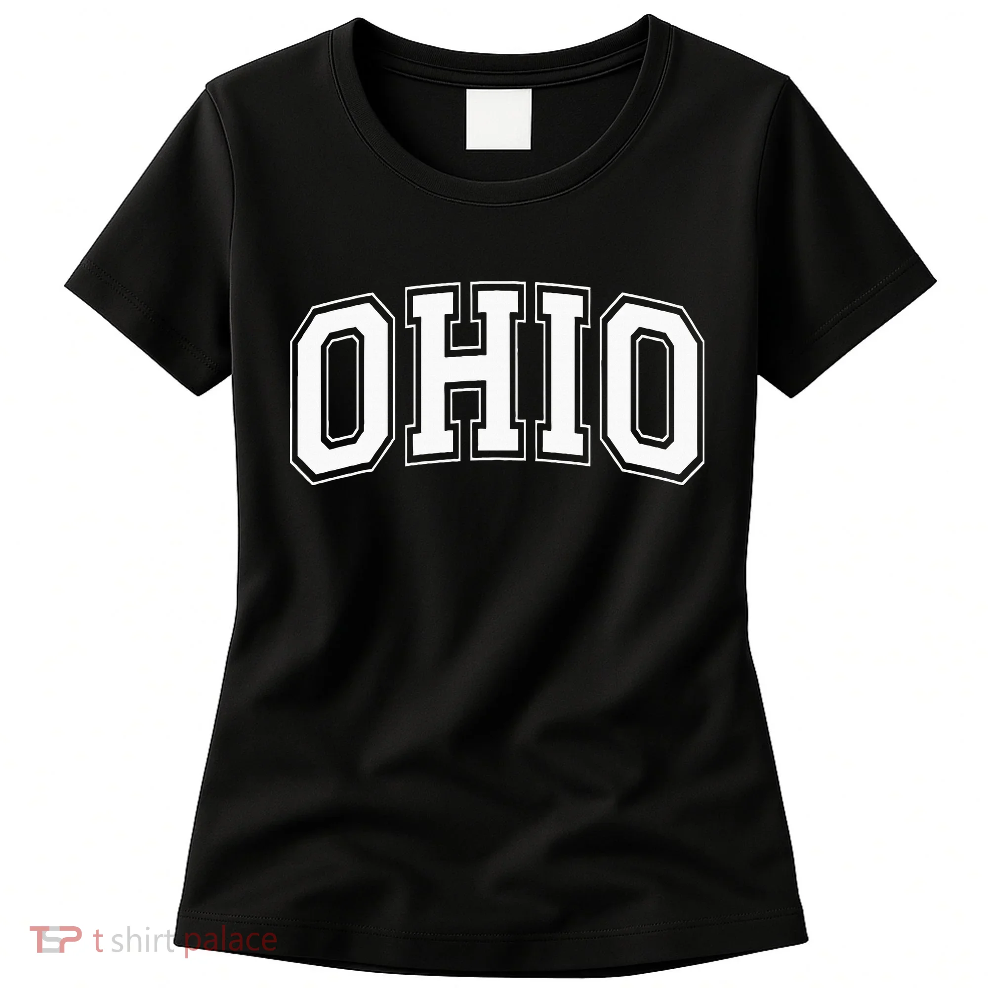 Ohio Oh Ohioan White Text Women's T-Shirt