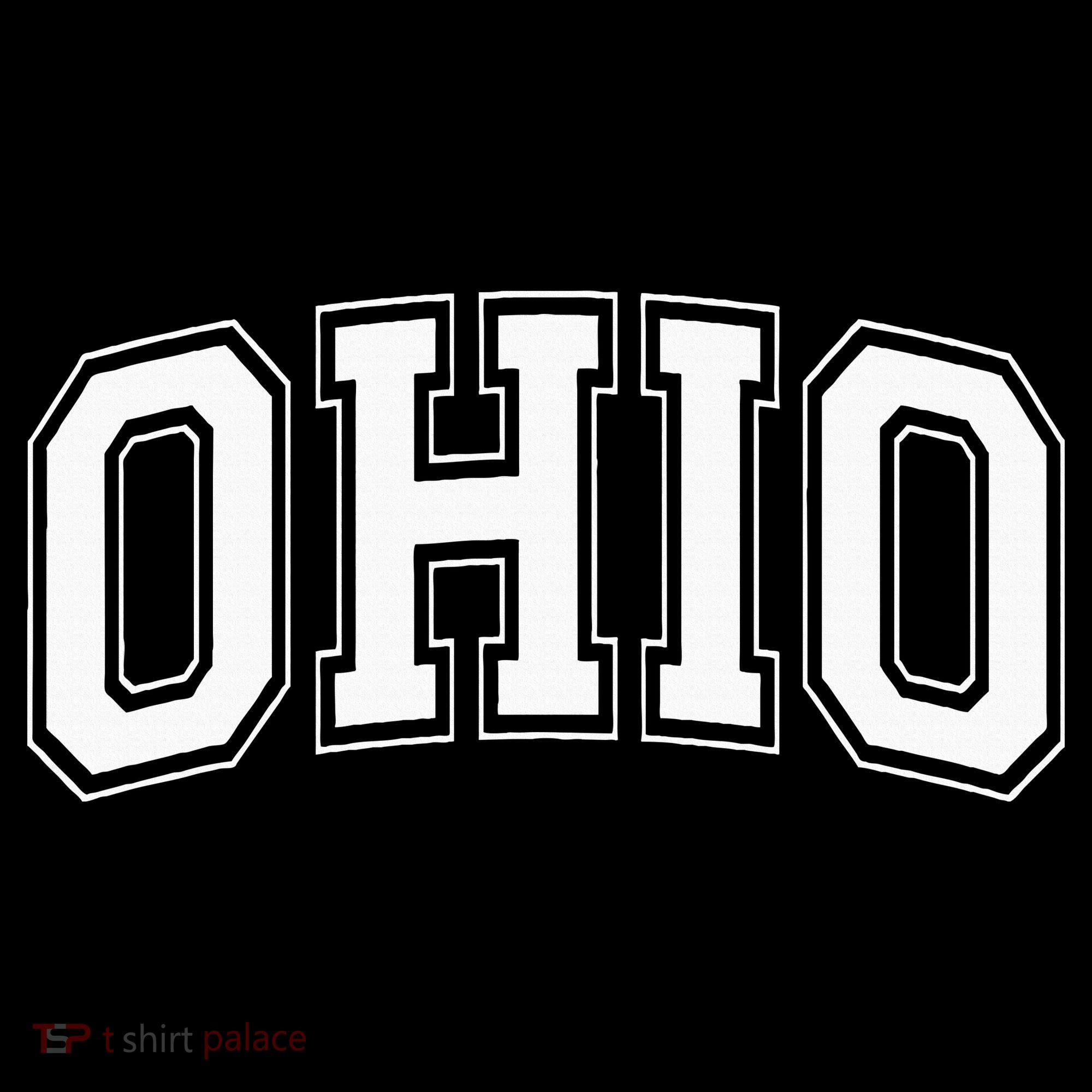 Ohio Oh Ohioan White Text Kids Sweatshirt
