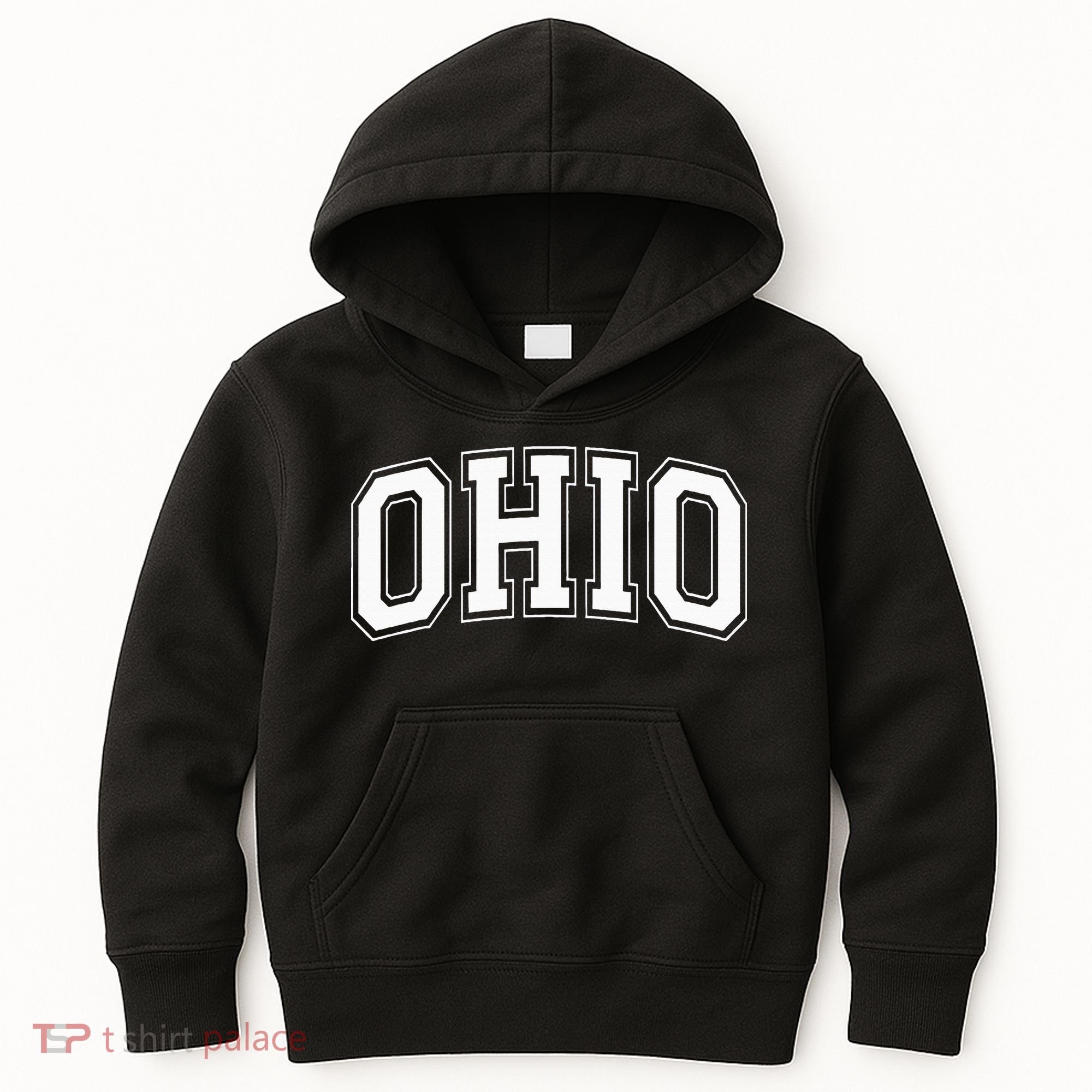 Ohio Oh Ohioan White Text Kids Hoodie