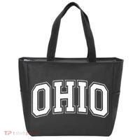 Ohio Oh Ohioan White Text Tote Bag thumb 0
