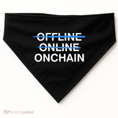 Offline Online Onchain USA-Made Doggie Bandana