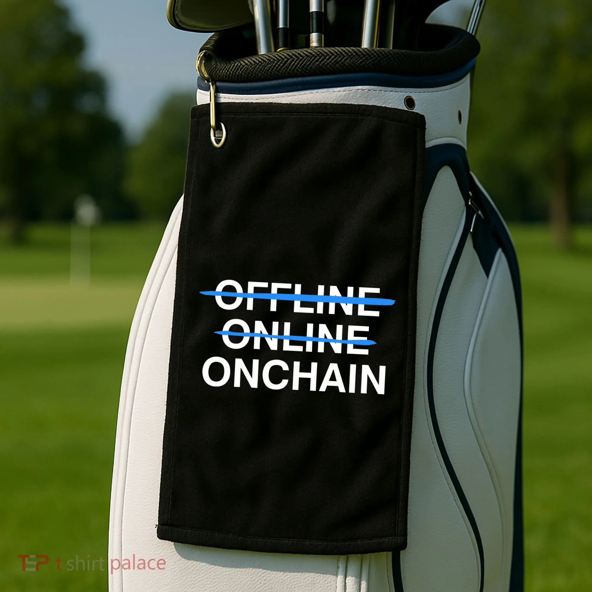 Offline Online Onchain Golf Towel