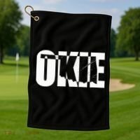 Okie Oklahoma Proud Golf Towel thumb 1
