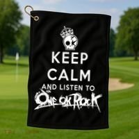 One Ok Rock Keep Calm Golf Towel thumb 1