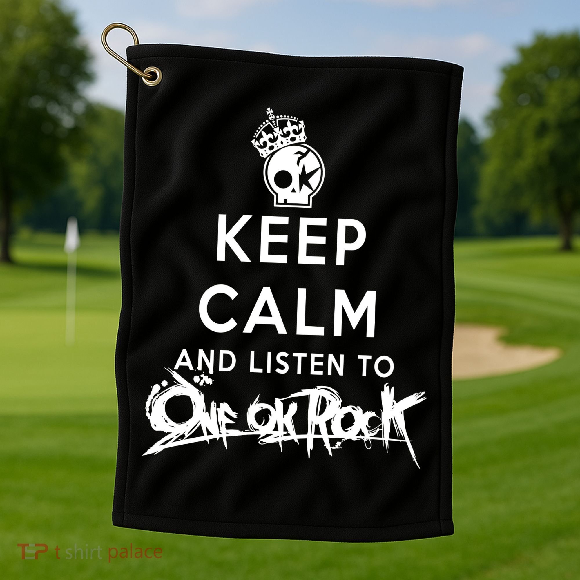 One Ok Rock Keep Calm Golf Towel