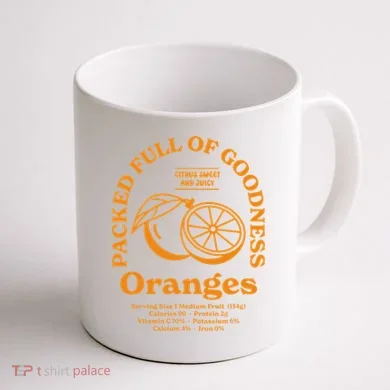 Oranges Coffee Mug back