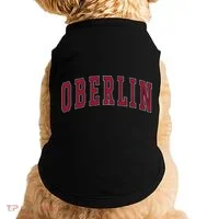 Oberlin Ohio Souvenir College Style Red Text Doggie Tank thumb 0
