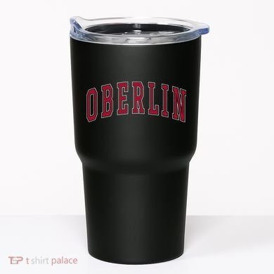 Oberlin Ohio Souvenir College Style Red Text Tumbler