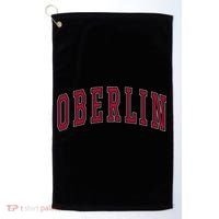 Oberlin Ohio Souvenir College Style Red Text Golf Towel thumb 0