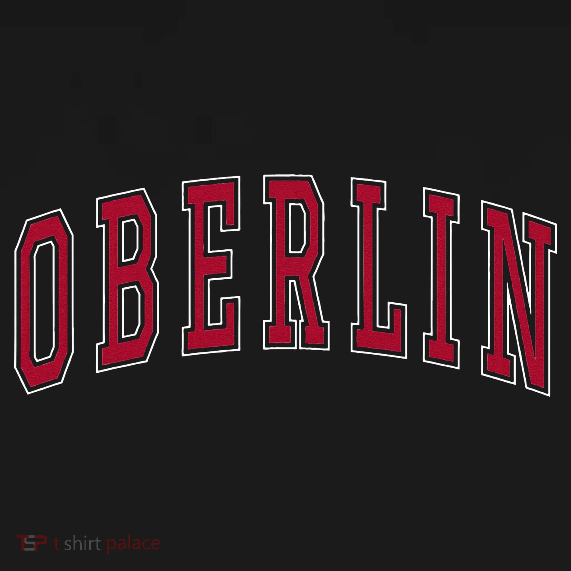 Oberlin Ohio Souvenir College Style Red Text Kids Sweatshirt