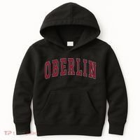 Oberlin Ohio Souvenir College Style Red Text Kids Hoodie thumb 0