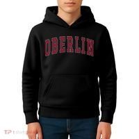 Oberlin Ohio Souvenir College Style Red Text Kids Hoodie thumb 4