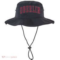 Oberlin Ohio Souvenir College Style Red Text Bucket Hat thumb 0