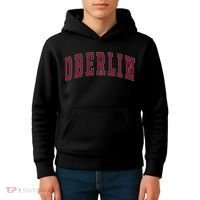 Oberlin Ohio Souvenir College Style Red Text Kids Hoodie thumb 4