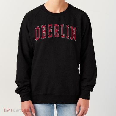 Oberlin Ohio Souvenir College Style Red Text Women's Sweatshirt