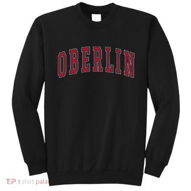 Oberlin Ohio Souvenir College Style Red Text Sweatshirt